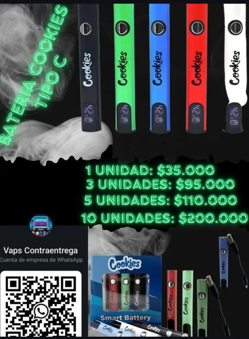 BATERIA COOKIES DIGITAL CARGA TIPO C