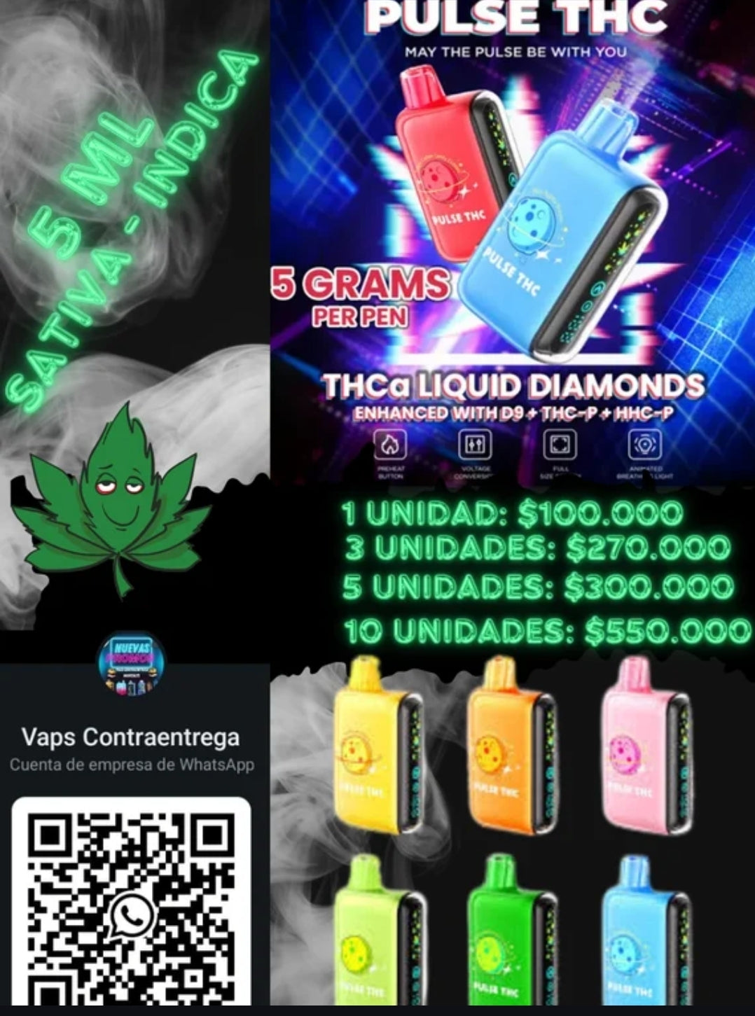 DESTILADO PULSETHC 5ML DESECHABLE