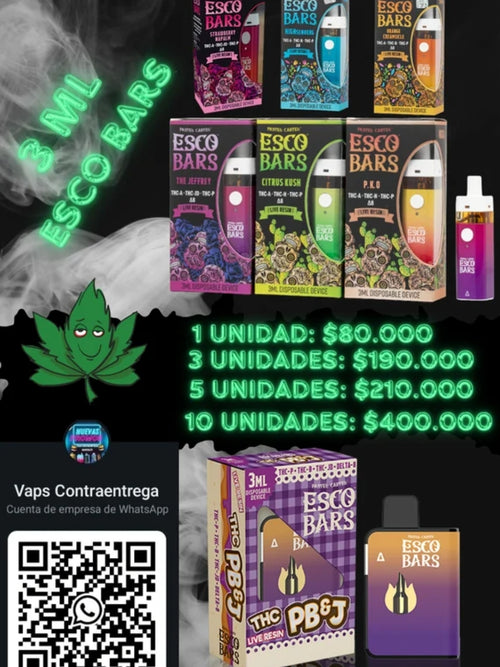 DESTILADO ESCOBARS 3ML DESECHABLE
