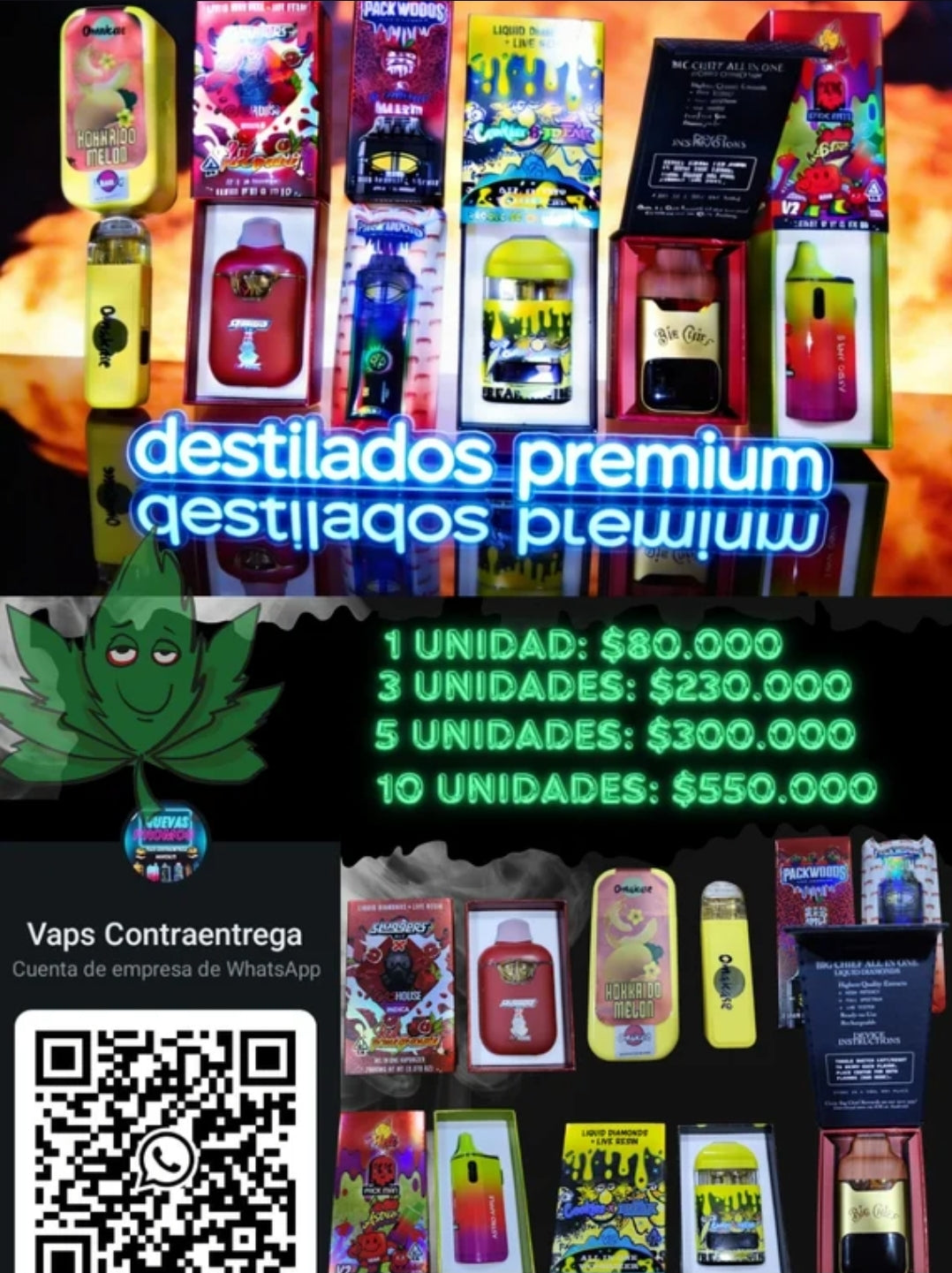DESTILADOS PREMIUM 2ML DESECHABLES