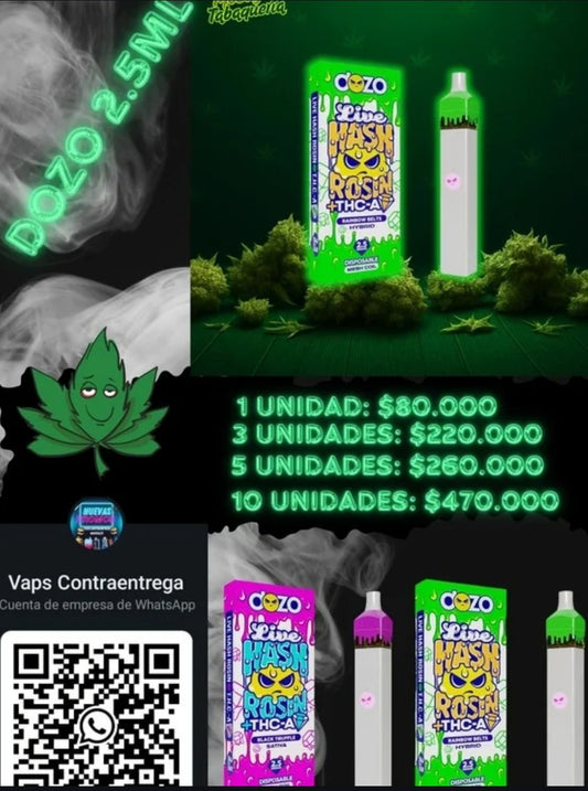 DESTILADO DOZO 2.5ML DESECHABLE