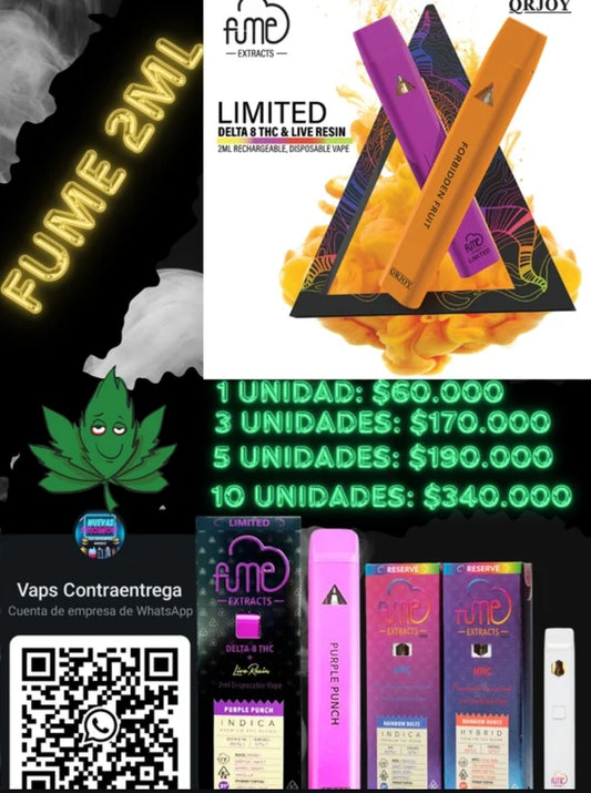 DESTILADO FUME 2ML DESECHABLE