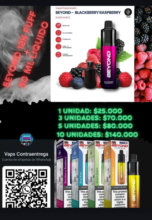 BEYOND 12.000 PUFFS + TARRO LIQUIDO 10ML