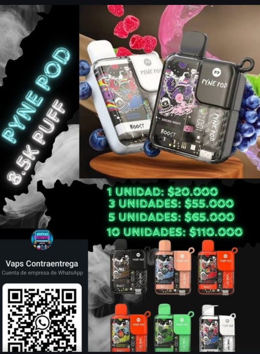 PYNE POD 8.000 PUFFS