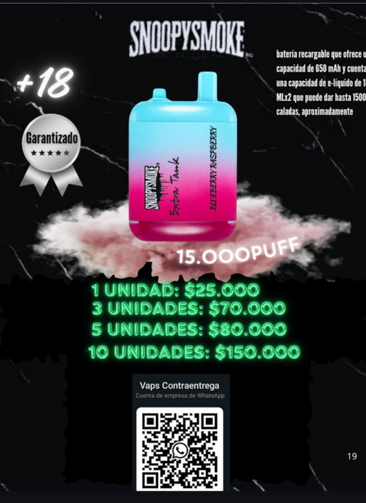 SNOOPYSMOKE 15.000 PUFFS